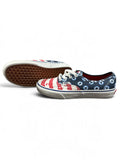 Vans Authentic Dyed Dots & Stripes – Unisex Sneaker Blau/Rot | Gr. 37