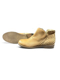 Damen-Stiefeletten in Beige – Stylische Ankle Boots mit Reptilienoptik | Gr. 37