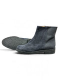 PEDRO ANTON Damen Stiefeletten Gr. 36 – Dunkelblau Wildleder | Reptil-Optik | Modell 10304