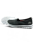 SLAZENGER Zeal Slip On Damen Sneaker Gr. 36 – Schwarz / Weiß | Leichte Komfort-Slipper