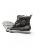 RED-RAG High-Top Leder-Sneaker Gr. 37 – Dunkelbraun | Vintage Boots | Retro Streetwear