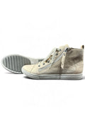 Pretty Nana Gymnic 700802 – Damen High-Top Sneaker Creme Beige | Samt-Optik