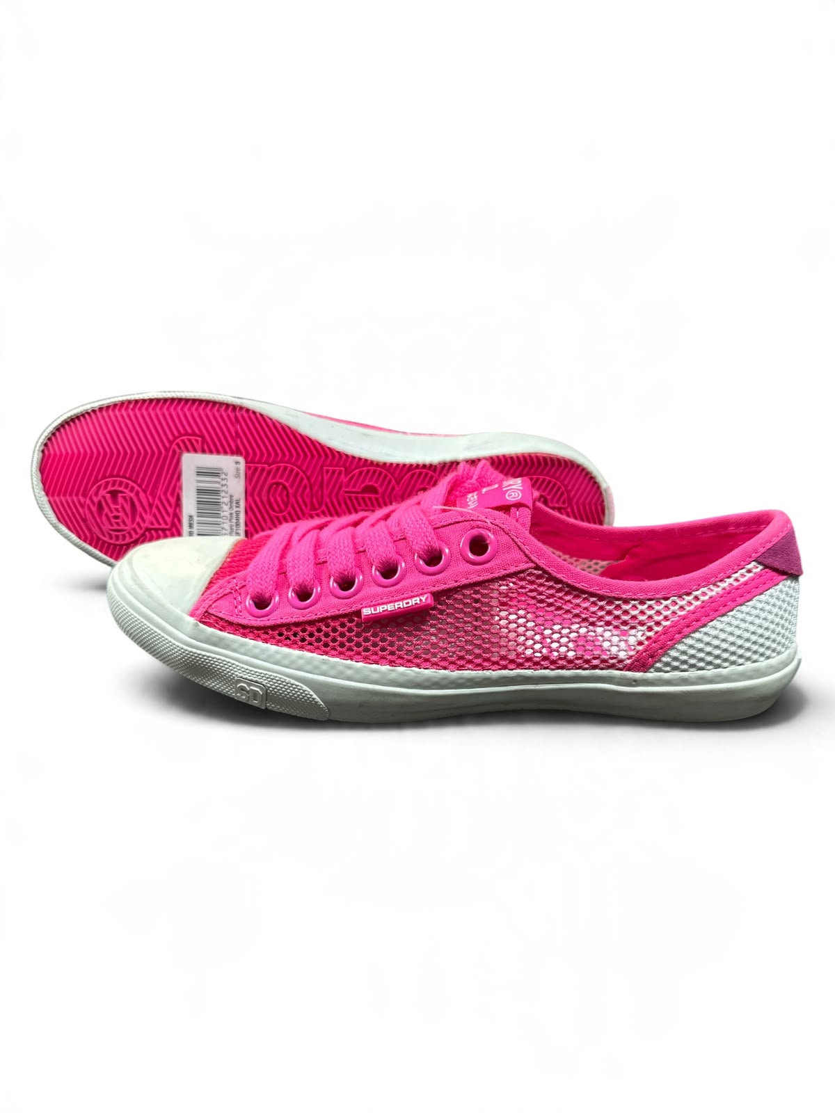 Superdry Low Pro Mesh Damen Sneaker – Pink/Weiß | Größe 38