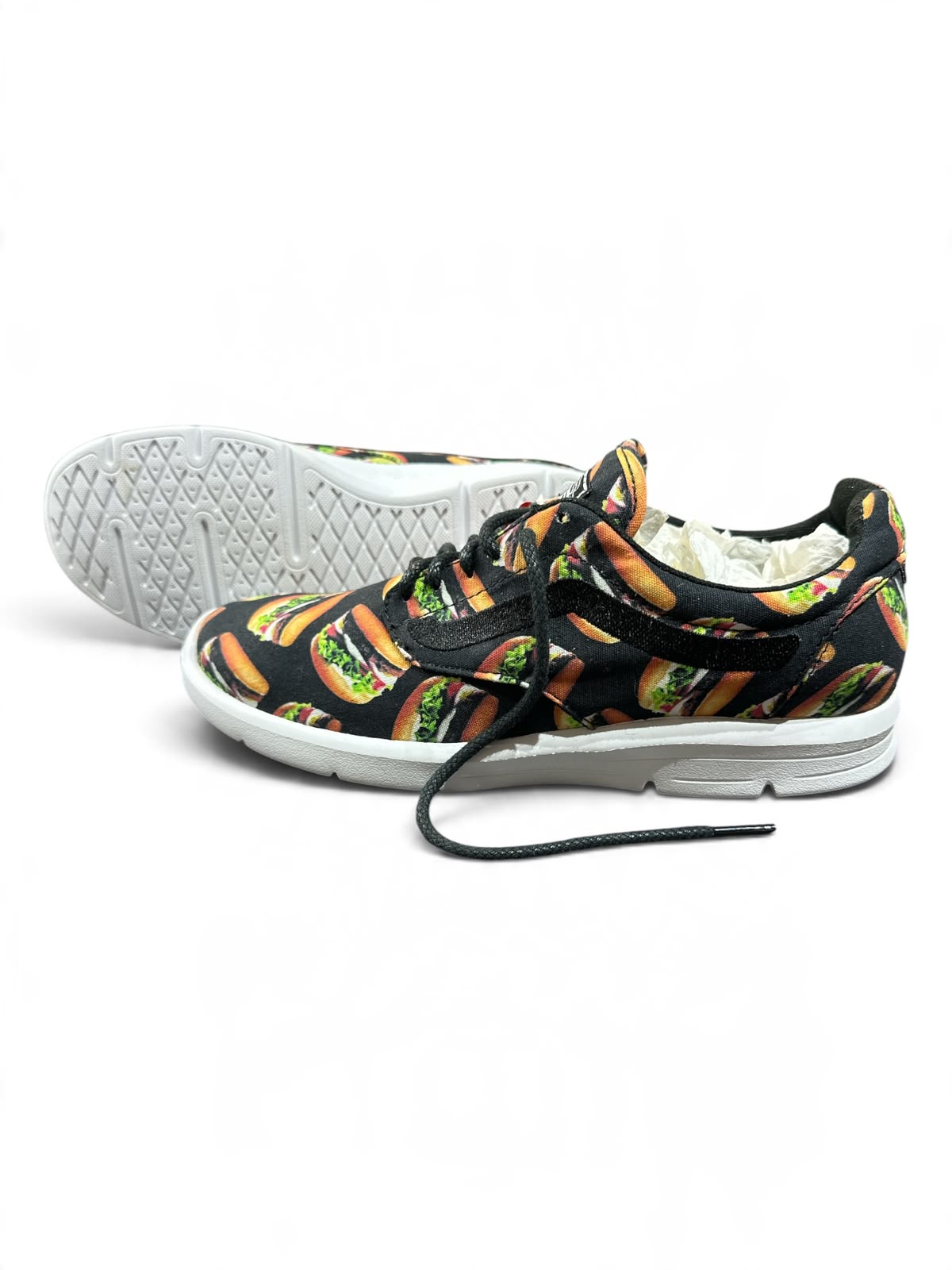 Vans Iso 1.5+ Late Night Hamburgers Unisex Sneaker – Black / Burger-Print | Größe 40