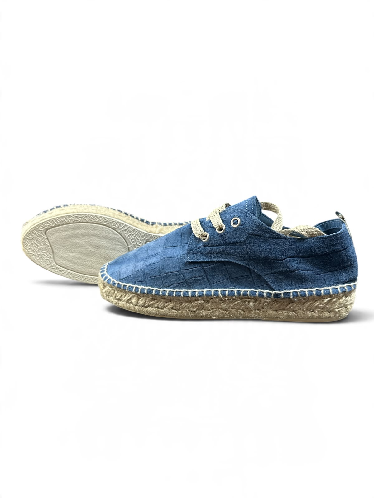SPM Damen Espadrilles Sneaker – Blau mit Jutesohle | Größe 40