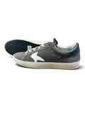Bluehaven newblue Ledersneaker – Braun-Grau mit Stern | Größe 41