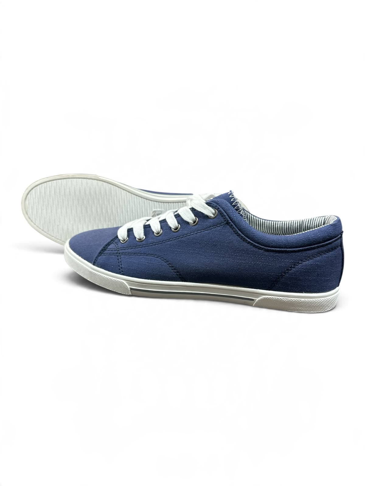 p.i.u.r.e Unisex Canvas Sneaker – Dunkelblau | Größe 40 unisex