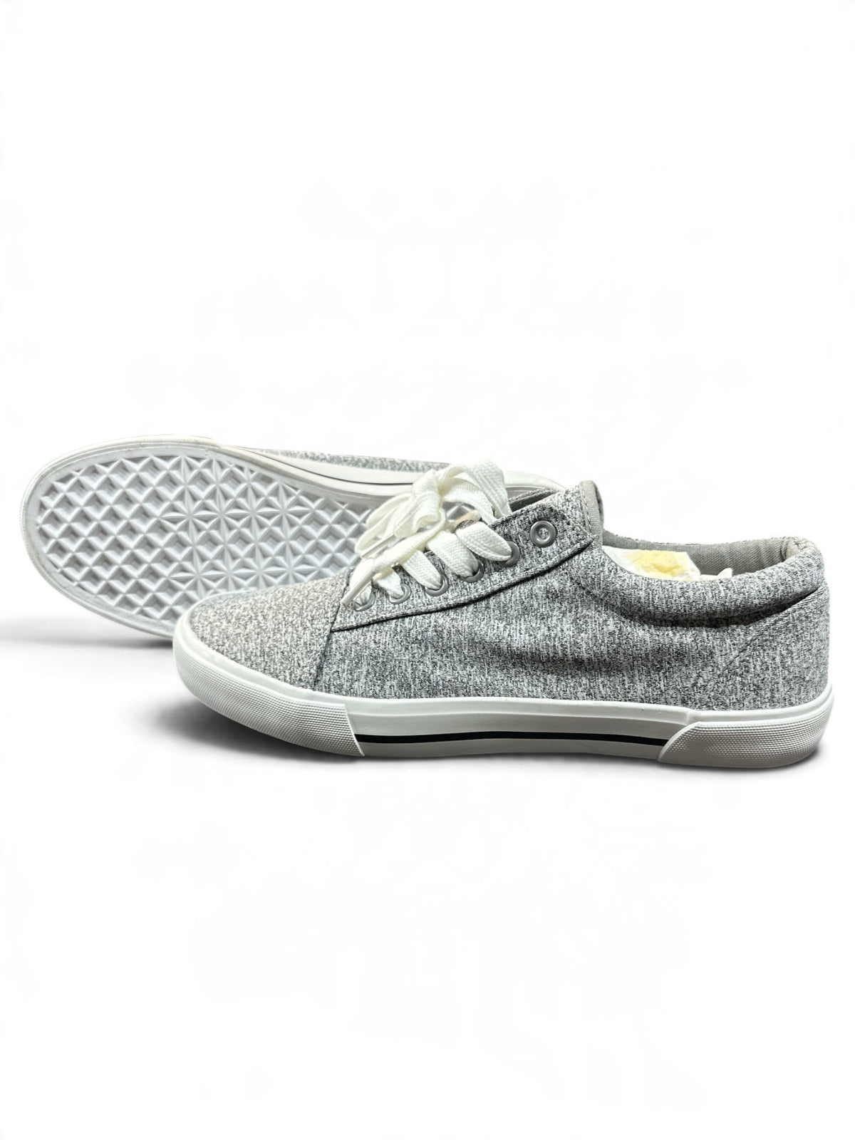 Pier One Sneaker – Grau / Weiß | Größe 40 | Sportliche Canvas-Sneaker im Casual-Look unisex