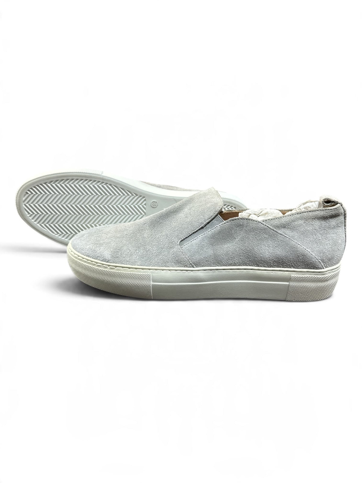 ZIGN Slip-On Sneaker – Grau | Größe 42 | Stylische Freizeitschuhe in Veloursleder-Optik unisex