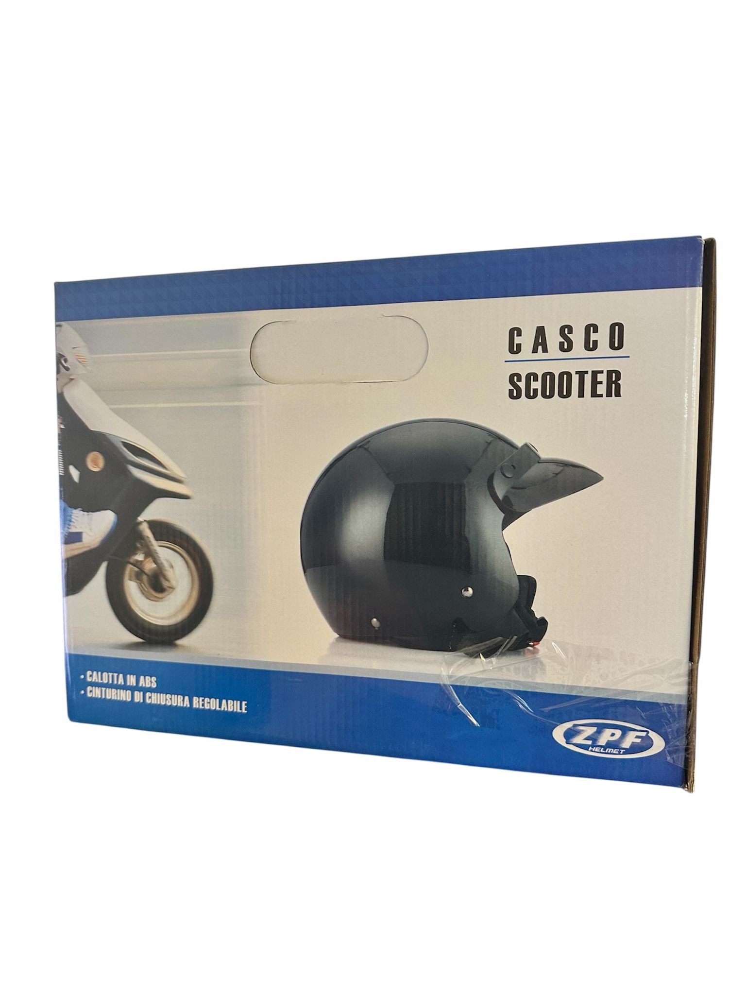 ZPF Casco Scooter * Motorradhelm, Scooterhelm, Rollerhelm, Mofahelm * Schwarz * NEU * Zulassung