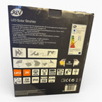 REV Mc SENSOR Solarlampe für außen, LED Strahler mit Bewegungsmelder, Aussenleuchte, 3W, 250lm, weiss