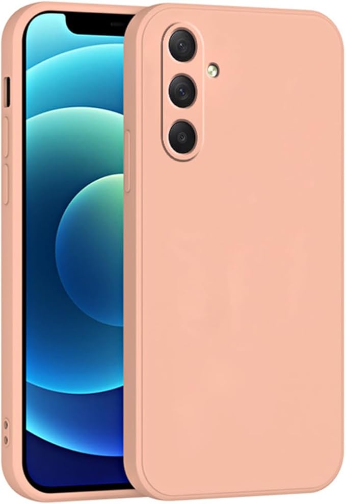 Samsung Galaxy A82 5G, Kratzfestes Weiches Mikrofaserfutter, Ultra Dünne Liquid Silicone Handyhülle Cover für Samsung Galaxy A82 5G-Rosa