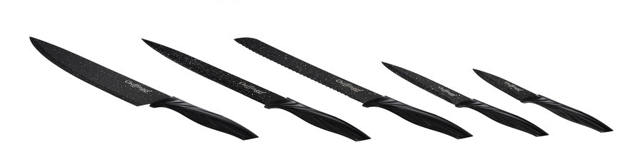 Cheffinger CF-KS08 ** 6 teiliges Messer Set ** Mit praktischem Messerständer ***