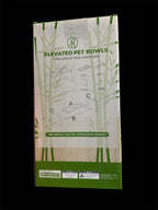 Futterstation für Hunde und Katzen *** Echtholz *** 2x Edelstahl Näpfe *** Robust