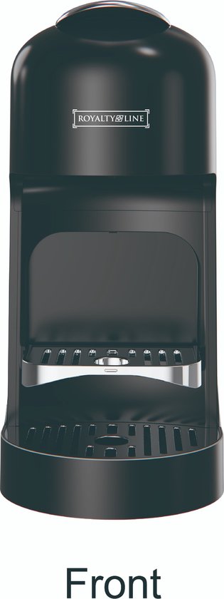 Royalty Line NES-4702 ** Kapsel-Kaffeemaschine ** Nespresso ** Druck 20bar ** Schwarz ** Für Kaffee oder Espresso **