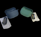 Bumper / Hülle / Cover für Apple AirPods Pro * 2xSilikon Case Cover Bumper * Farbe Grün + Lila