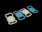 Silikonhalter Halsband für Airtag ** Haustier Hund Tierhalsband *** GPS Finder *** Fluro * Nacht Leuchtend * 4er Set