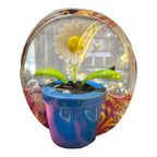 Out of the Blue "bewegliche Solarblume XXL" – Strahlender Blickfang - tolle Dekoration - 23x23x28cm - Verschiedene Farben -