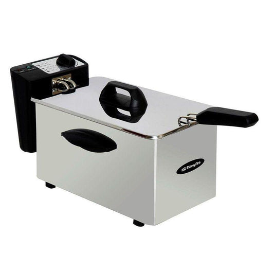 PROFESSIONAL FRYER ORBEGOZO FDR 35 - 2000W - 3,5 LITER - EINSTELLBARER THERMOSTAT - ABNEHMBARER DECKEL - EDELSTAHL
